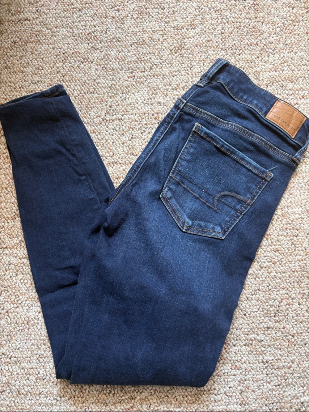 American Eagle Outfitters navy blue skinny jeans